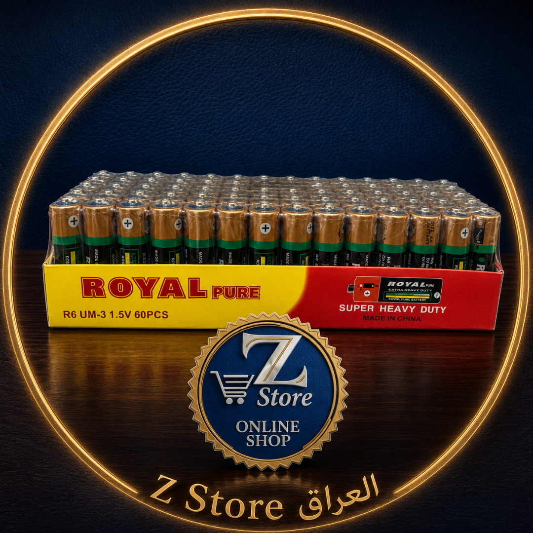 باتري قلم شريط رباعي جافّة Royal Pure حجم AA
