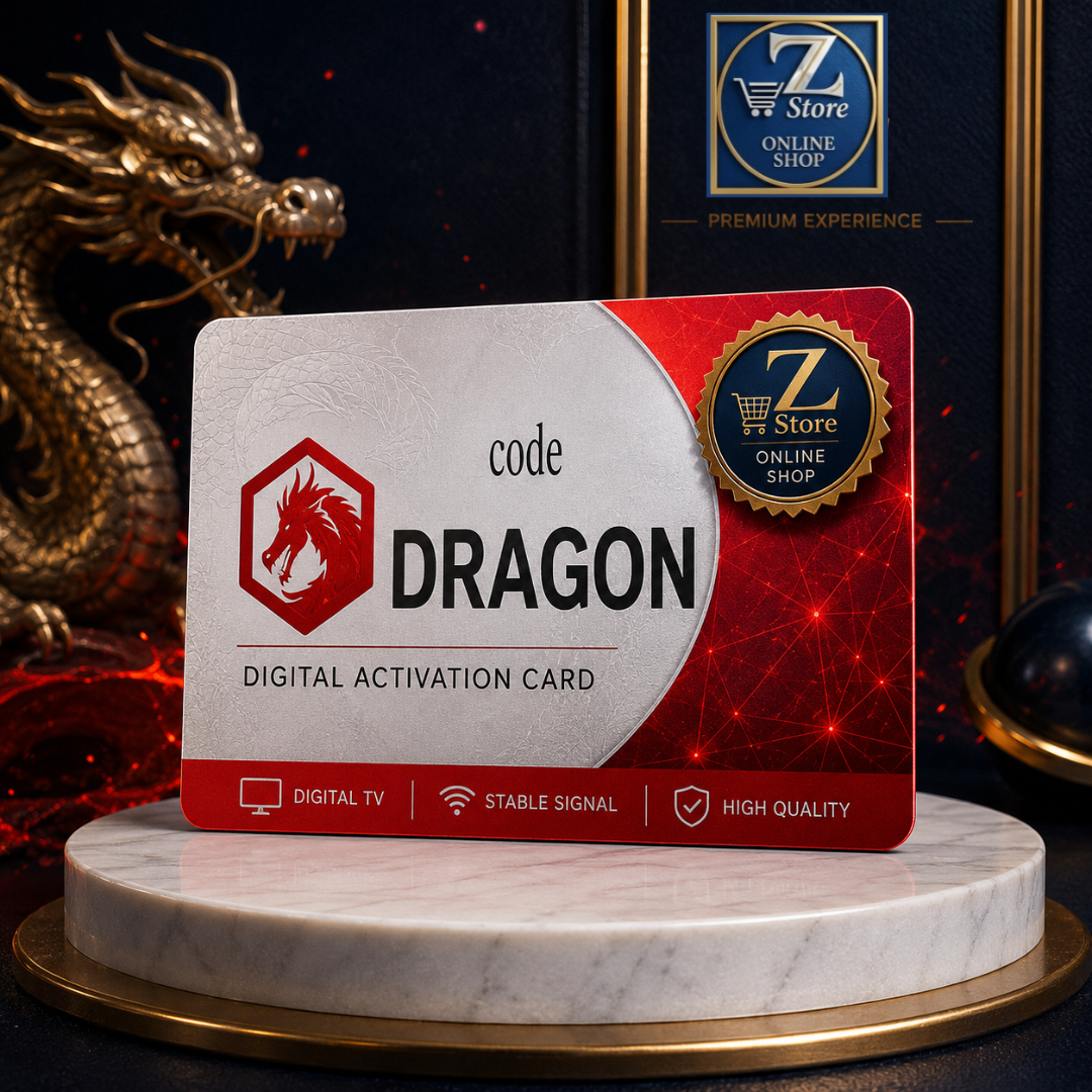 اشتراك وكروت تفعيل سيرفر دراجون الأصلي (DRAGON IPTV / Code DRAGON) - بث مباشر فائق الثبات بدقة 4K مع تفعيل فوري وضمان شامل من Z Store