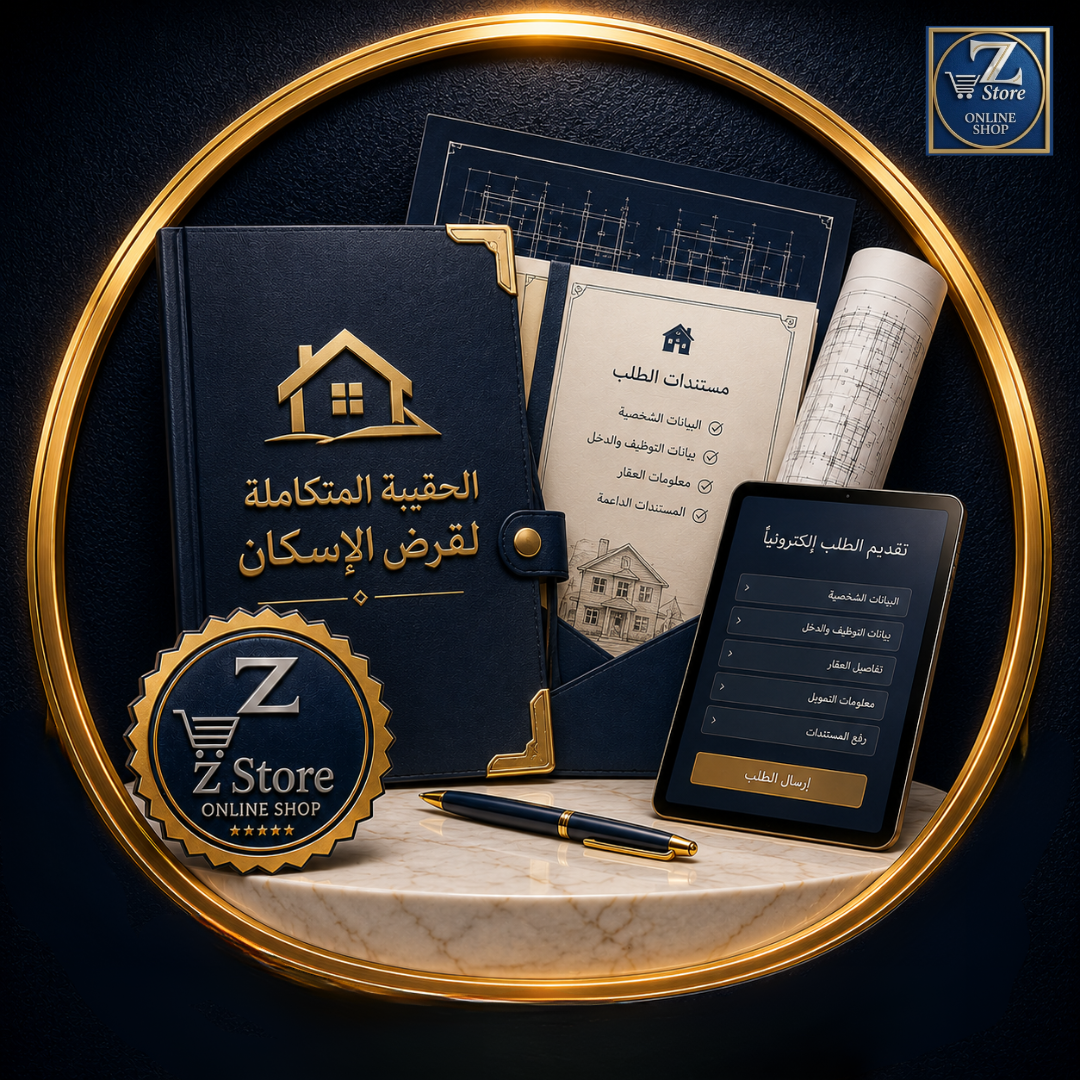 الحقيبة المتكاملة للتقديم على قرض الإسكان (استشارة + تدقيق المستمسكات)