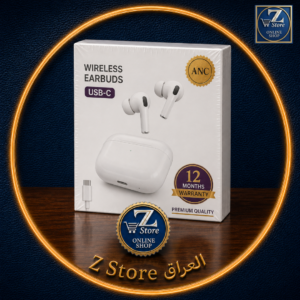 سماعة لاسلكية AirPods الجيل الثاني مع علبة شحن USB-C وضمان 12 شهراً