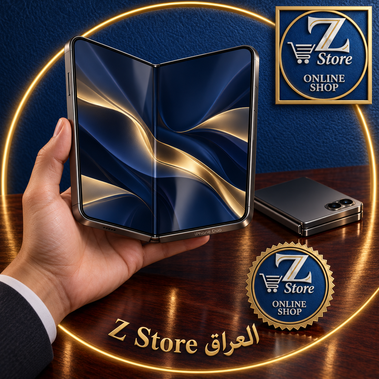 هاتف آيفون الثوري القابل للطي (iPhone Duo) الفاخر