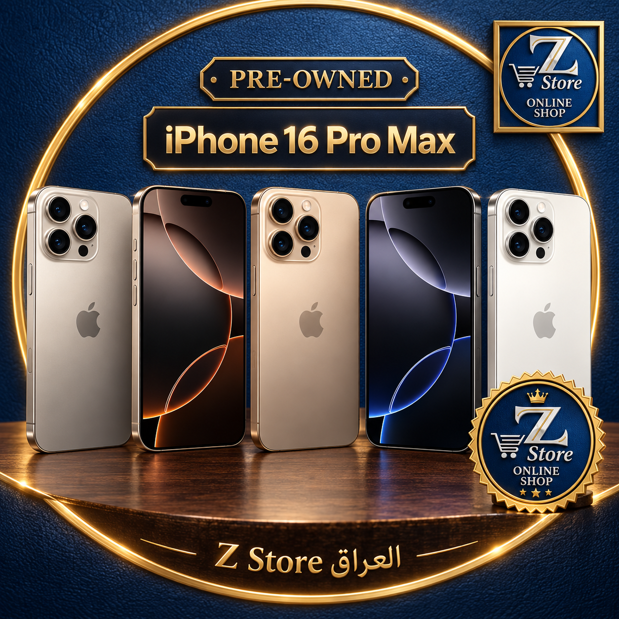 مجموعة هواتف آيفون 16 برو ماكس مستخدمة بحالة ممتازة (iPhone 16 Pro Max 256GB)