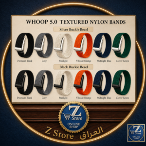 سير رياضي بديل من النايلون المنقوش لساعات Whoop 5.0 الذكية (متعدد الألوان والإبزيم)